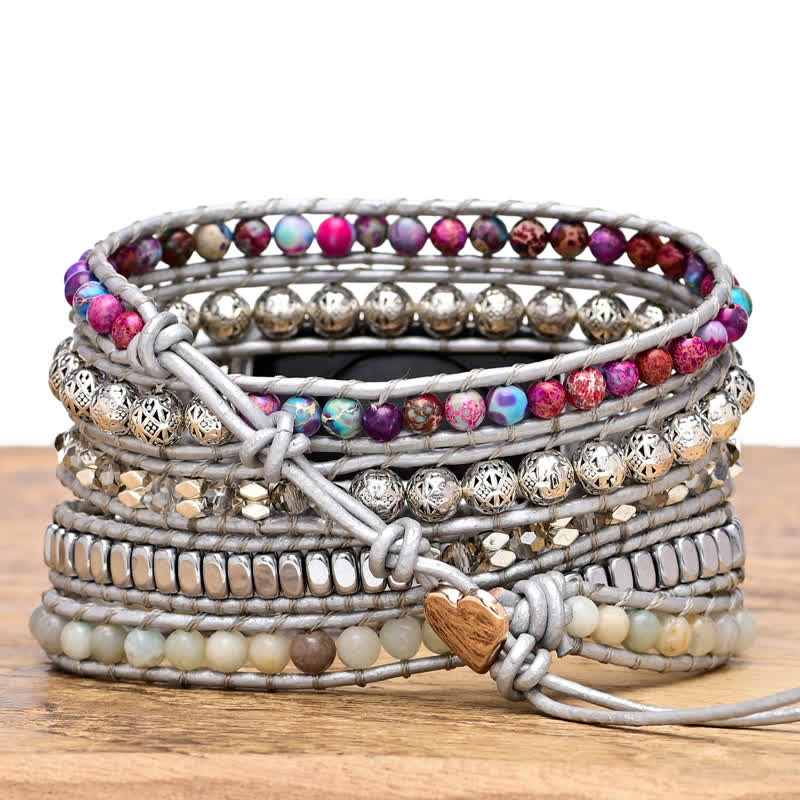 Ecusband Emperor Stone Apple Watch Strap Wrap Bracelet3