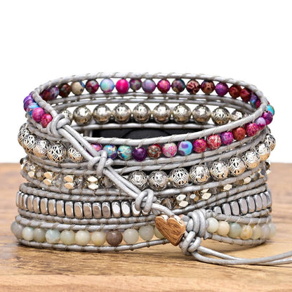 Ecusband Emperor Stone Apple Watch Strap Wrap Bracelet3