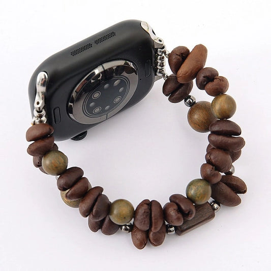 Double Row Bitter Coffee Apple Watch Band