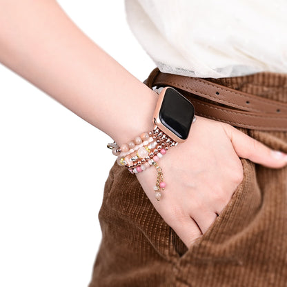 Ecusband Pink Opal Apple Watch Bracelet2