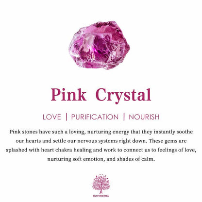 Ecusband Natural Pink Crystal Colourful Gemstones Apple Watch Strap Wrap Bracelet6
