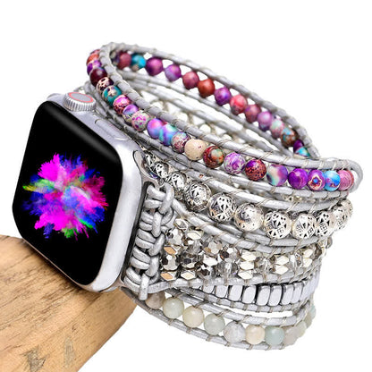 Ecusband Emperor Stone Apple Watch Strap Wrap Bracelet1